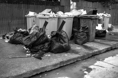 Covent Garden streets with old furniture ready for disposal